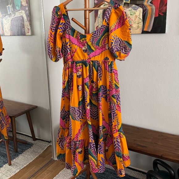 FARM Rio - Beaded Macaws Midi Dress - Picture 6 of 14